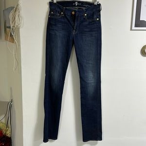 7 mankind straight leg jeans.